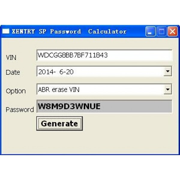 Mercedes Benz Xentry Special Password Calculator